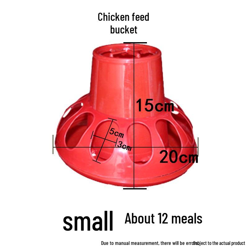 Automatic Poultry Feeder & Water Bucket for Chickens, Ducks, and Geese