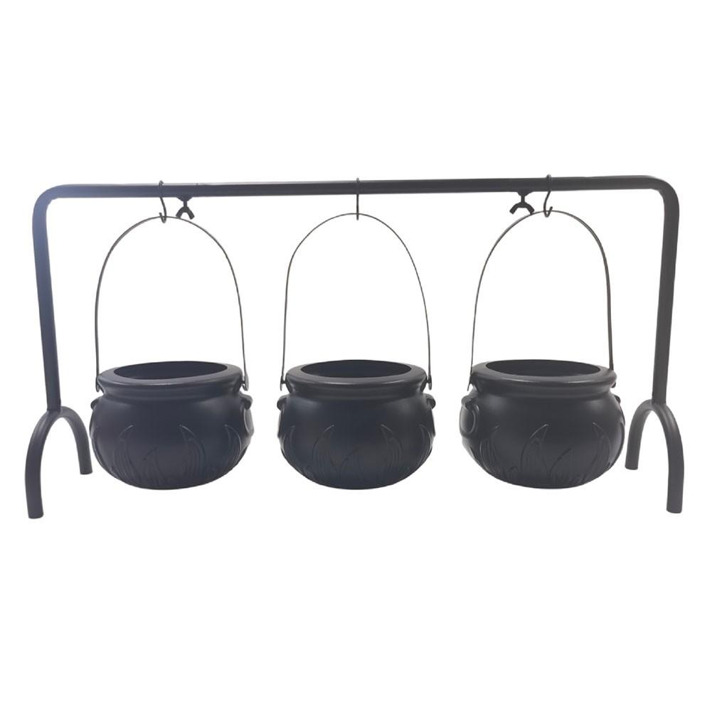 Creative Design Candy Bowls Halloween Cauldrons Witch Decor