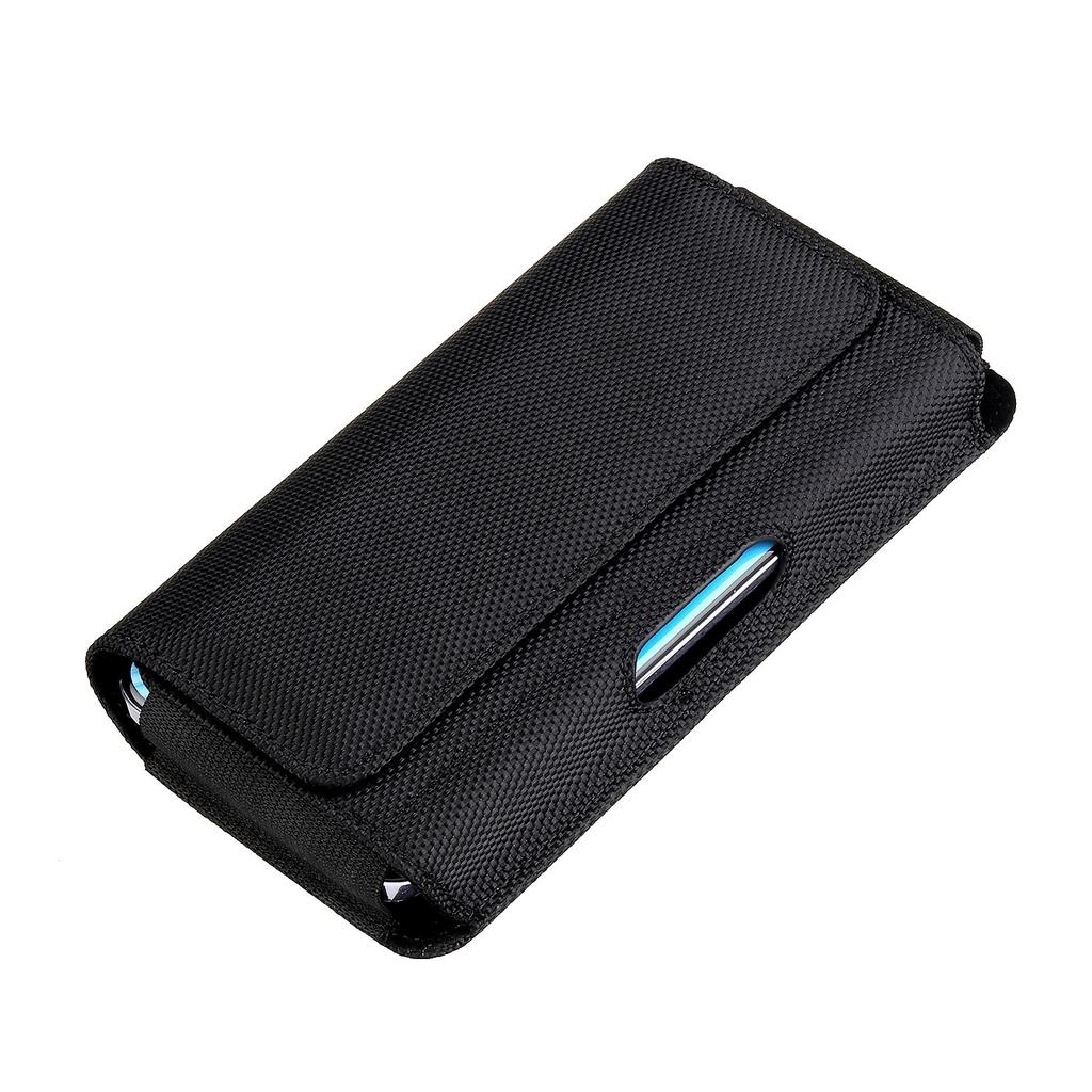 5.2-7.0inch Nylon Mobile Phone Pouch Belt Waist Bag Clip Holster Case for iPhone