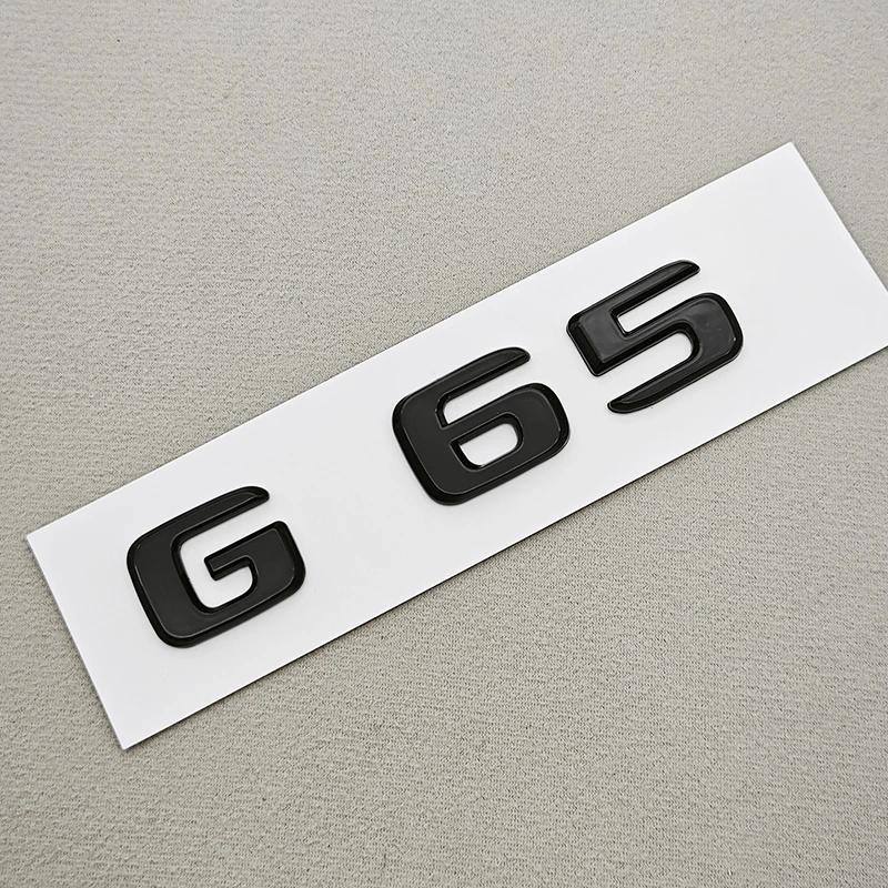 3D ABS Car Letters Logo G55 G63 G65 Sticker Rear Trunk Badge Emblem Decals For AMG G55 G63 W463 Auto Accessories