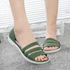 Women's Flat Beach Sandals Slip On Summer,Summer Vacation Women's Casual Flat Slides Perfect Beach & Pool Footwear Summer Travel
