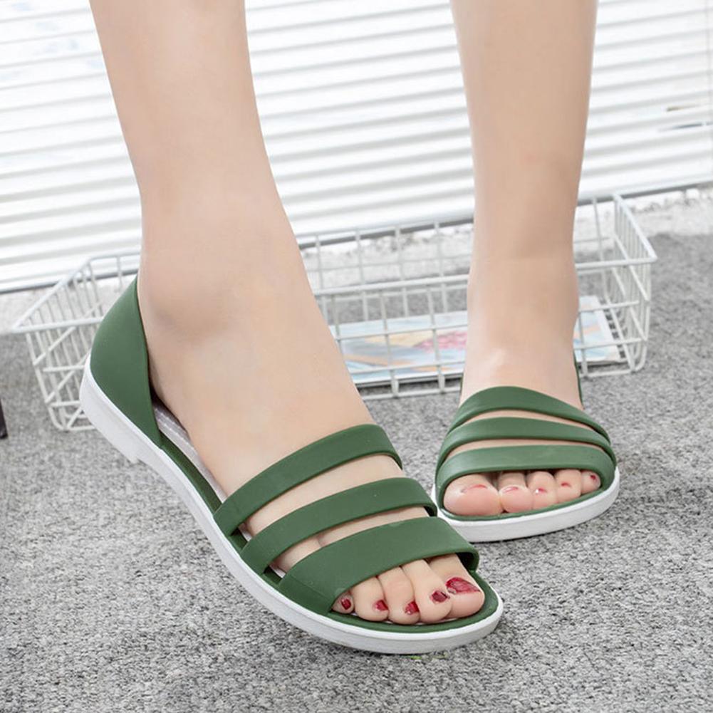Women's Flat Beach Sandals Slip On Summer,Summer Vacation Women's Casual Flat Slides Perfect Beach & Pool Footwear Summer Travel