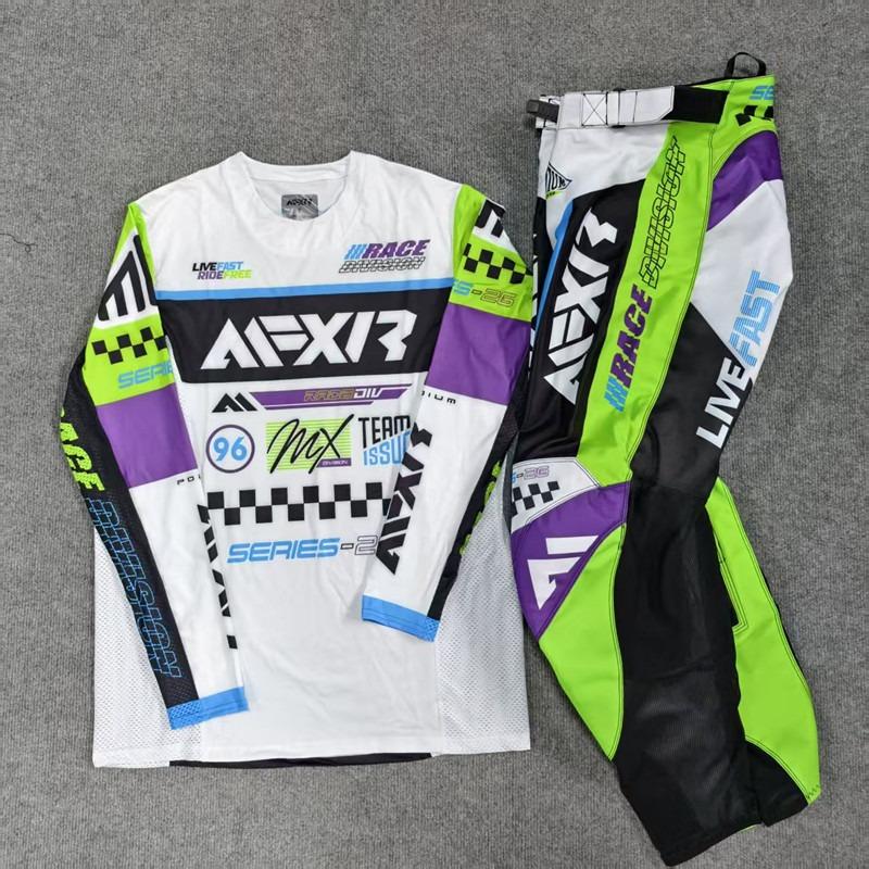 Motorcycle Clothing Set Off Road MX Jersey Pants Set Dirt Bike Combo Gear Set Racing Motocross Set