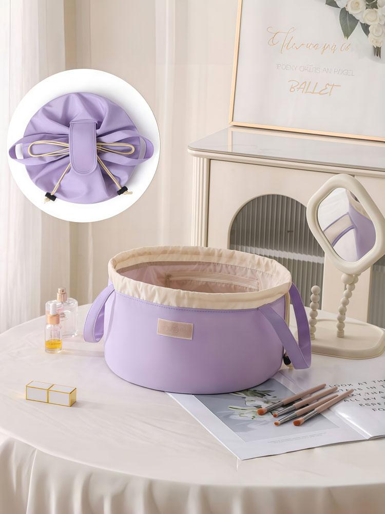 

1PC 2025 Autumn/Winter new drawstring makeup bag, large-capacity portable travel toiletry storage bag, drawstring bundle bag