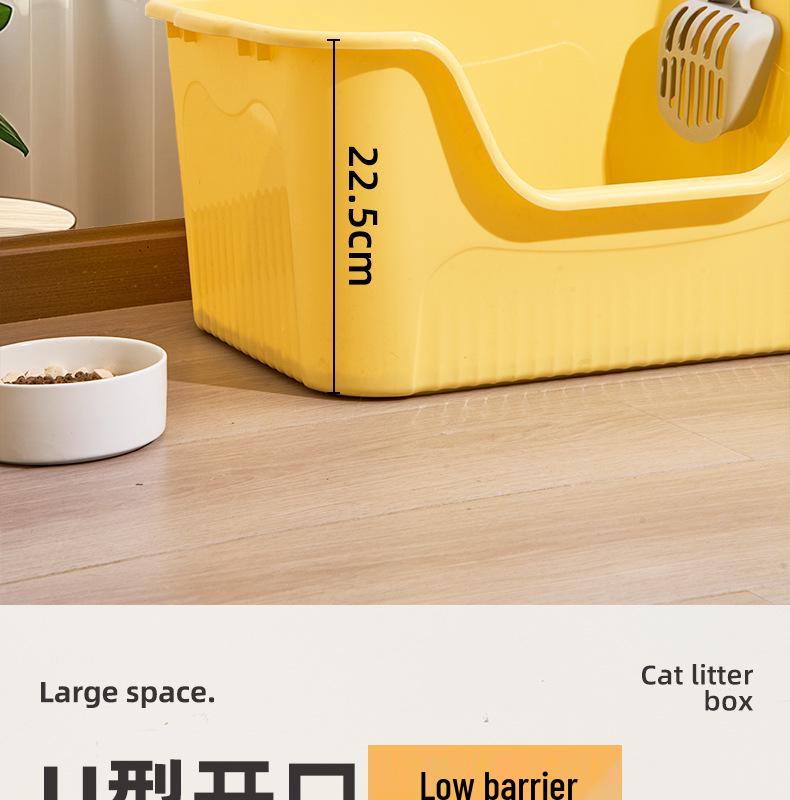 XL Raised Anti-Splash Cat Litter Box for Large Breeds