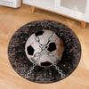 Round Ball Rug Football Basketball Children's Bedroom  Living Room Mat Computer Chair  Polyester Floor  Mode