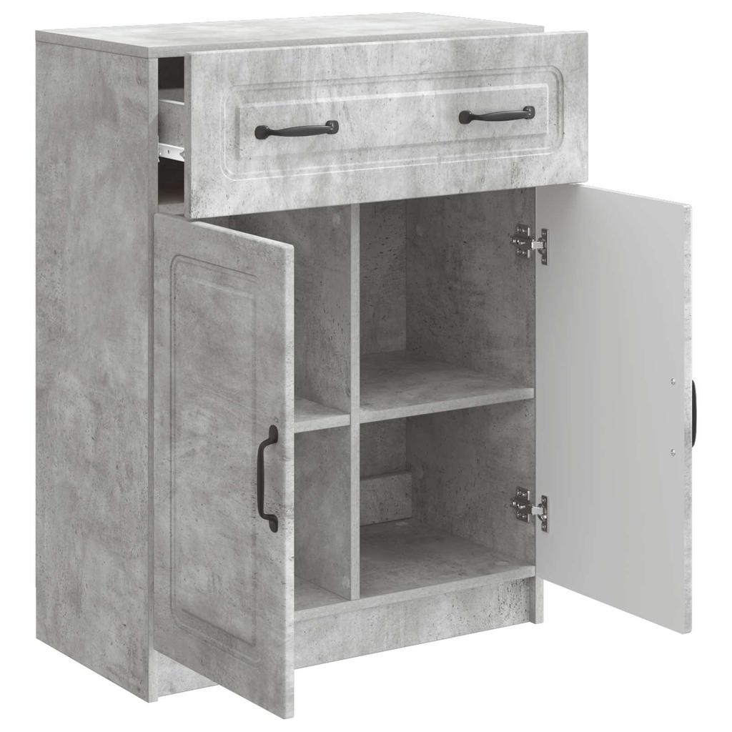Sideboard Concrete Grey 66 x 34.5 x 87 cm Particleboard