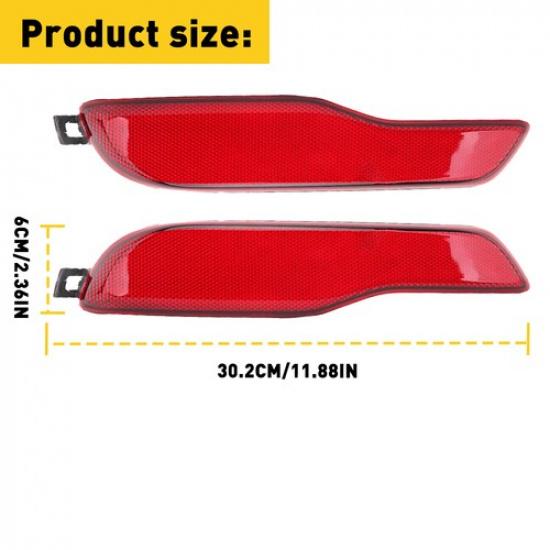 Rear Bumper Reflector Light For Jeep Cherokee 2014-2018 Driver&Passenger Side