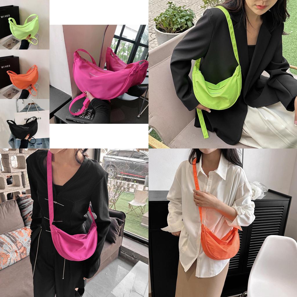 Stylish Nylon Small Shoulder Bag Chic Urban Design Underarm Bag For Women 2023