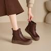 New Styles of Shoes Short Boots Women's Flat Casual Boots Soft-soled Versatile and Fashionable Round-toed Boots