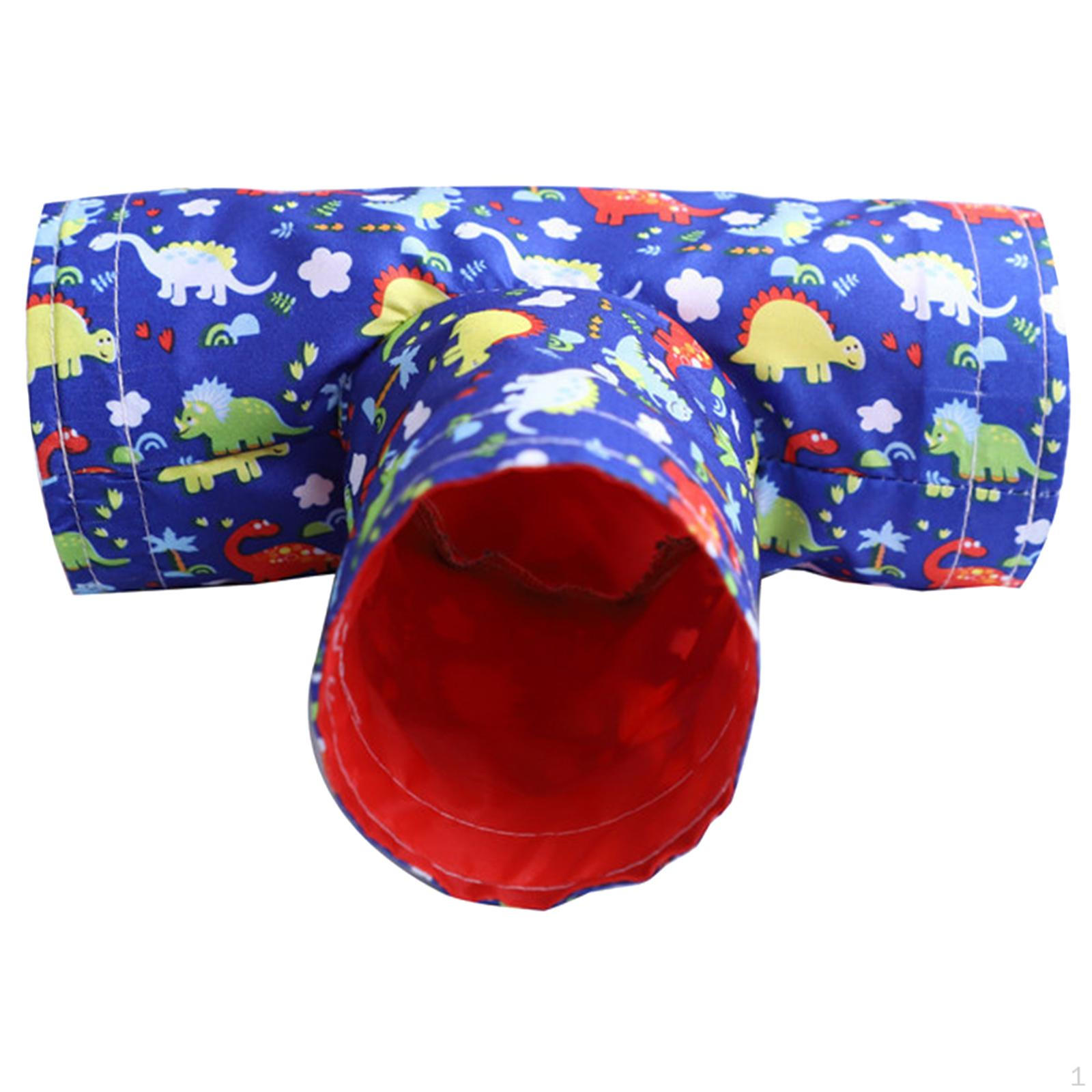 Guinea Small Animal Play Tunnel Tube Toy Indoor Pet Blue