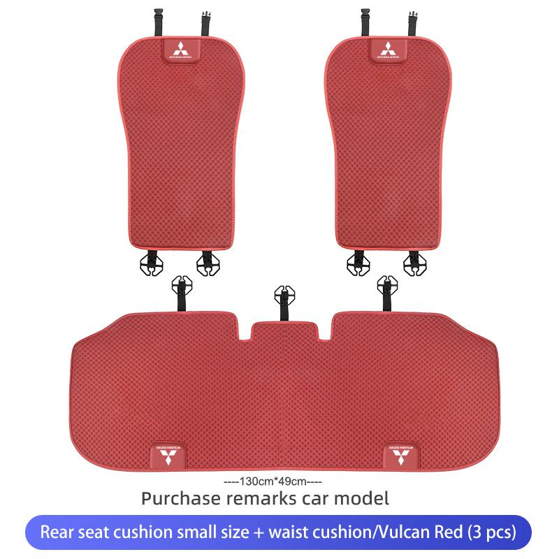 Car Logo Seat Cover Ice Silk Protector Mat Pad Comfortable Auto Accessories For Mitsubishi Lancer ASX Pajero Mirage Attrage