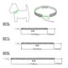 Bling Pet Dog Collar Pitbull Pug Bone Pendant Crystal Cat Collars Small Medium Dogs Chihuahua Pug Necklace Loop Pets Accessories