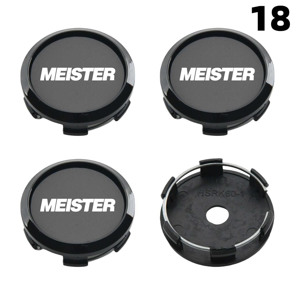 4PCS OD 60MM / ID 56MM Cap For Rims WORK EMOTION EQUIP MEISTER VS Emblem Wheel Center Cap Sport Car Logo Wheel Cover Hub Caps