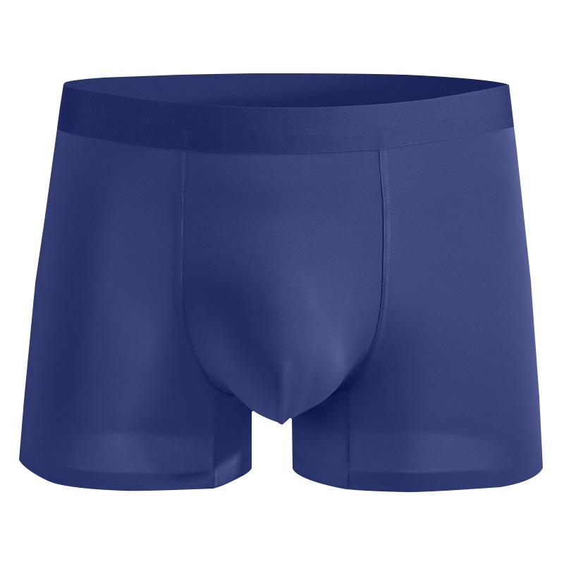 Men's Summer Light Cool Feeling Ice Silk 10A Antibacterial Crotch Piece of Non Scratch Flat Angle Underwear