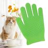 Pet Grooming Glove Silicone Double Sided Fast Frothing   Cat Hair Removal Glove for   and Short Hair