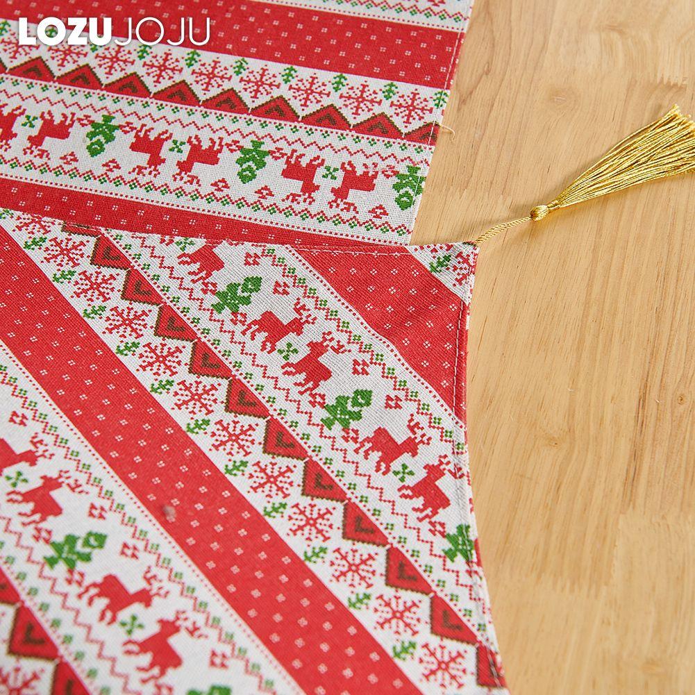 1 STK Modischer und vielseitiger Tischläufer aus Baumwolle und Leinen im Bohemian-Stil, bedruckt, dekorativer Esstisch für den Heimtisch LOZUJOJU