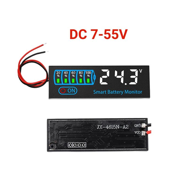 3S-14S 12V 24V 36V 48V Battery Level Indicator DC 7-55V 18650 Lithium Battery Capacity LED Display Voltage Charging Tester Board