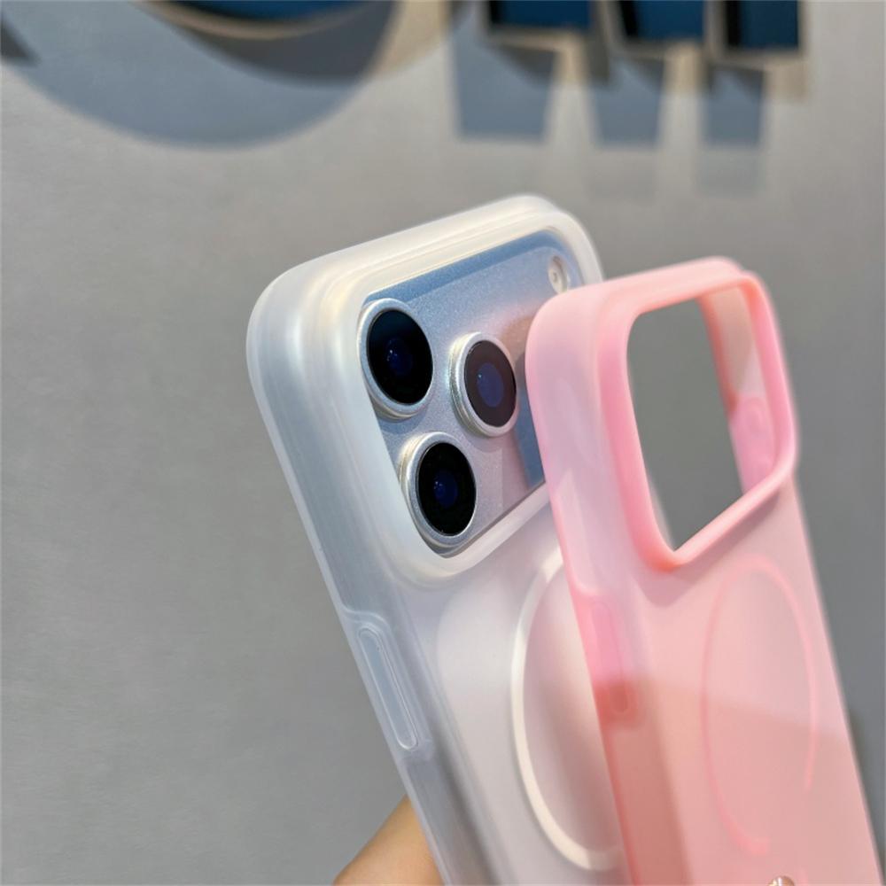 For Magsafe Ice Mist Liquid Matte Case For iPhone 17 16 15 14 13 Pro Max Translucent Magnetic Wireless Charging Shockproof Cover