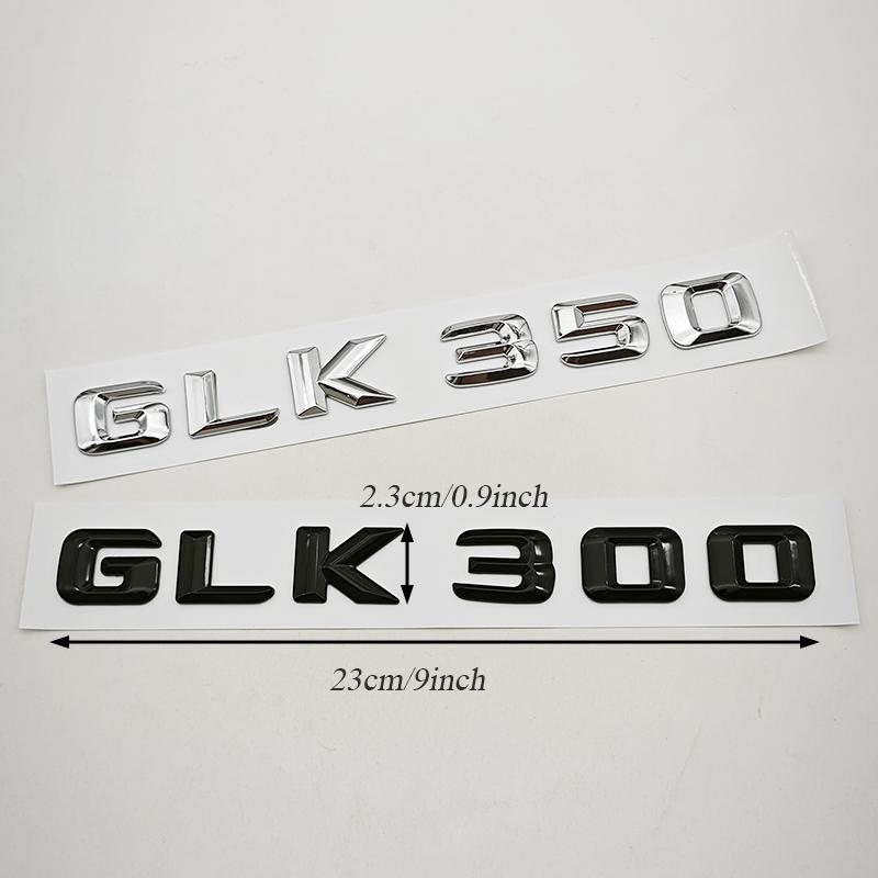 3D ABS Car Letters Logo GLK220 GLK300 GLK350 Badge Rear Trunk Sticker For Mercedes Benz GLK220 GLK300 GLK350 X204 Accessories