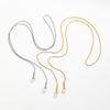 Fenny 18K Gold Plated Long Freshwater Pearl Pendant Sweater Chain Necklace Trend for Women Stainless Steel Jewelry