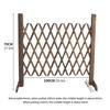 Panel Plant Climb Trellis Partition Decorative Garden Fence for Yard Garden 100*70*24CM Expanding Wooden Garden Wall Fence