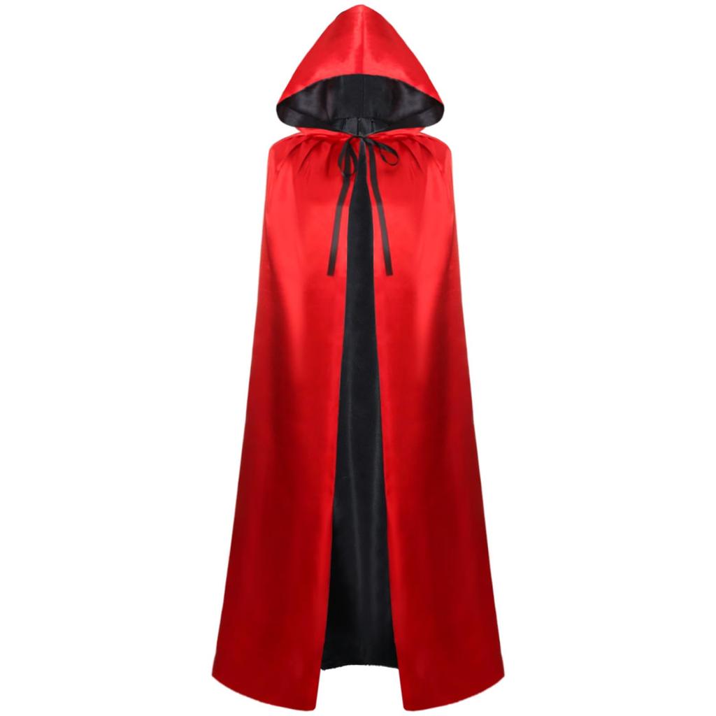 Medieval Hooded Cloak Long Gothic Cape Costume Robe for Performance Renaissance Festival LARP and Cosplay
