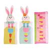 Fridge Door Handle Cover 3-Pieces Easter Bunny Design Appliance Pull Protector Colorful Refrigerator Door Handle Covers For