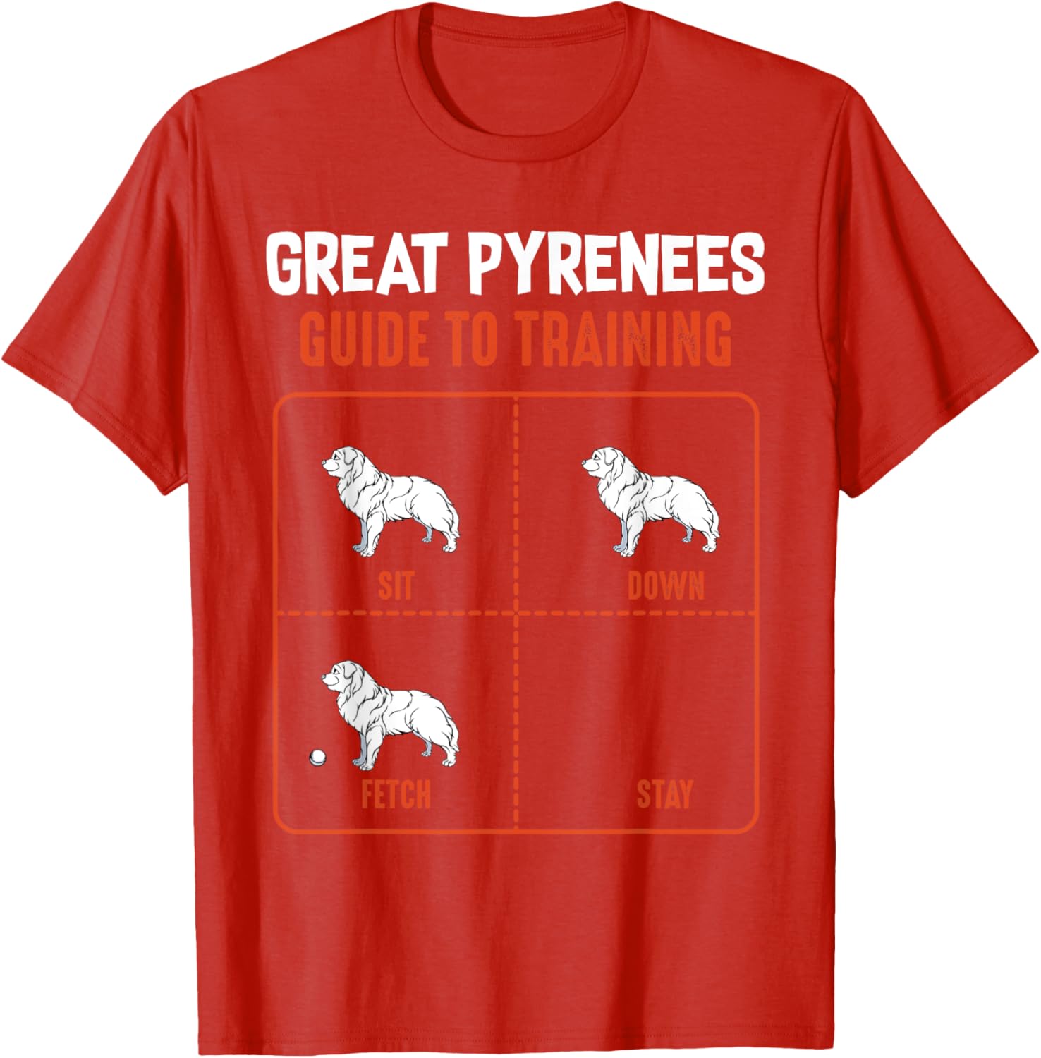 Great Pyrenees Guide To Training Funny Dog Lover Graphic Tee Casual Short Sleeve TShirt For Unisex Women S