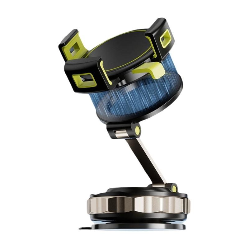 

1 Touch Release Magnetic Car Phone Holder with Adjustable Viewing Angles & Secure Vacuum Adhesion for Long Trip Use 1