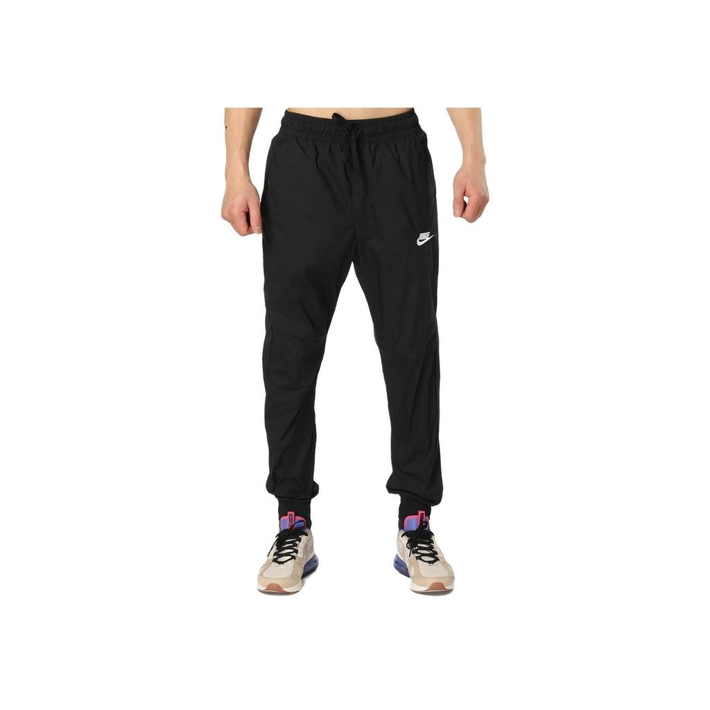 Nike Sportswear Solid Woven Joggers Men Bottoms Black 928001-010