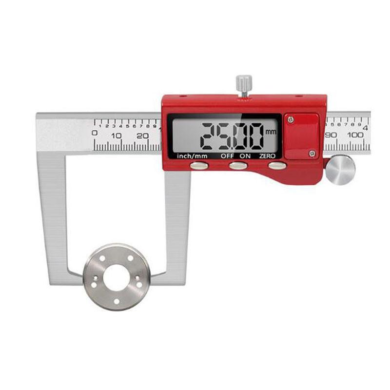 0-150mm Digital Outside Groove Caliper Car Brake Disc Thickness Measuring Tools 0.01mm Brake Pad Abrasion Test Mechanics Ruler