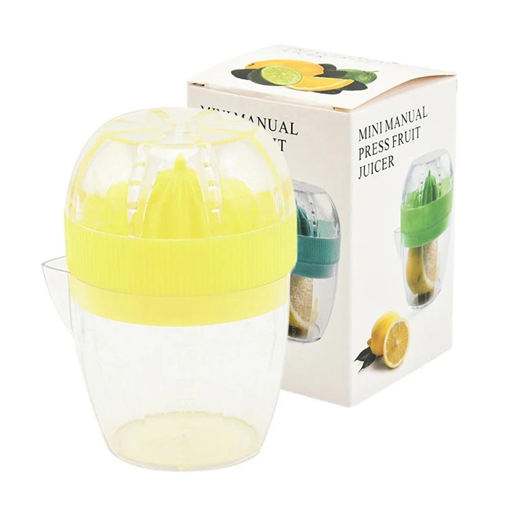 Portable Blender Manual Fruit Juicer Lemon Squeezer Machine With Pour Spout Multifunctional Orange Juicer Maker Kitchen Tools