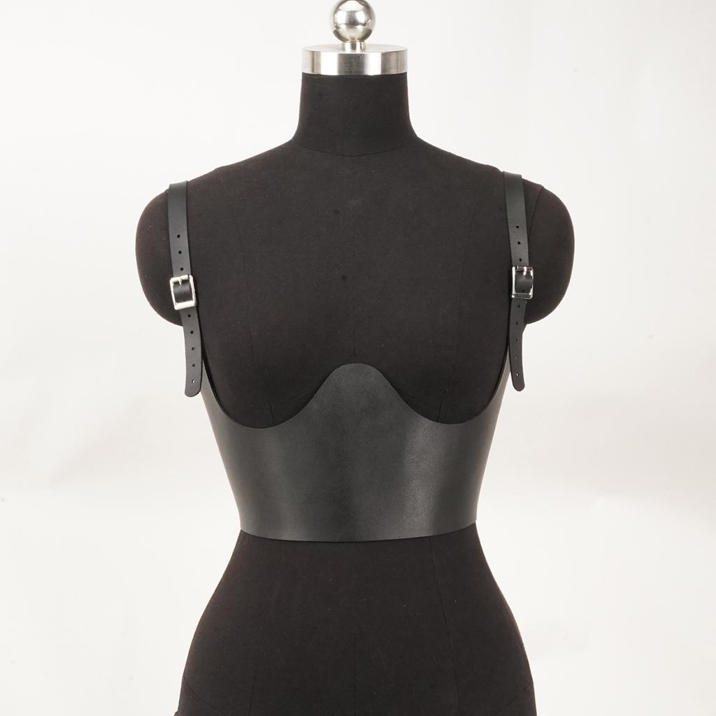 Women Fashion Belt Street Style Punk Waist-to-Shoulder Leather Body Harness Wide Belt Suspenders Gothic Clothing Accessories
