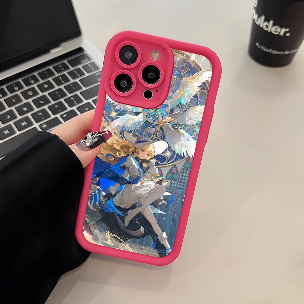 Wuthering Waves Phoebe Phone Case for iPhone 17 16 15 14 13 12 11 Air Pro Max Plus Thicken TPU Colorful Cover Luxury Cellphones