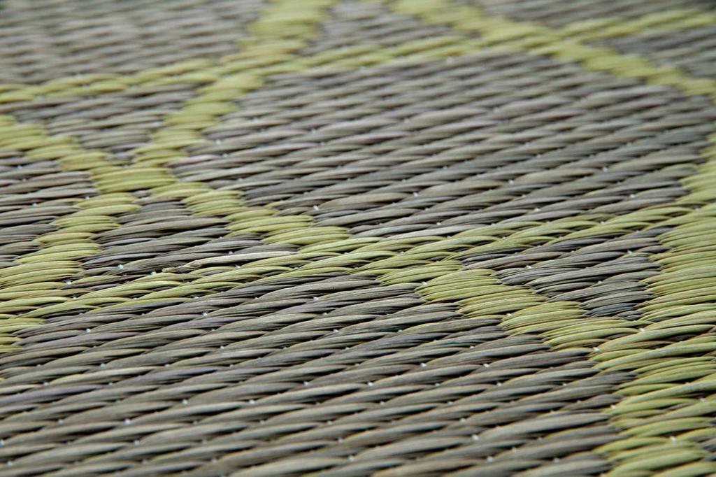 IKEHIKO Igusa Kitchen Mat, Kagome Pattern, Approx. 60 x 120cm, Gray, Made in Japan, Non-Slip, Simple, Modern Japanese Design #8243510