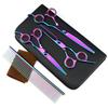 7.0" Electroplated Pet Grooming Scissors Set - Includes Straight Shears & Steel Comb