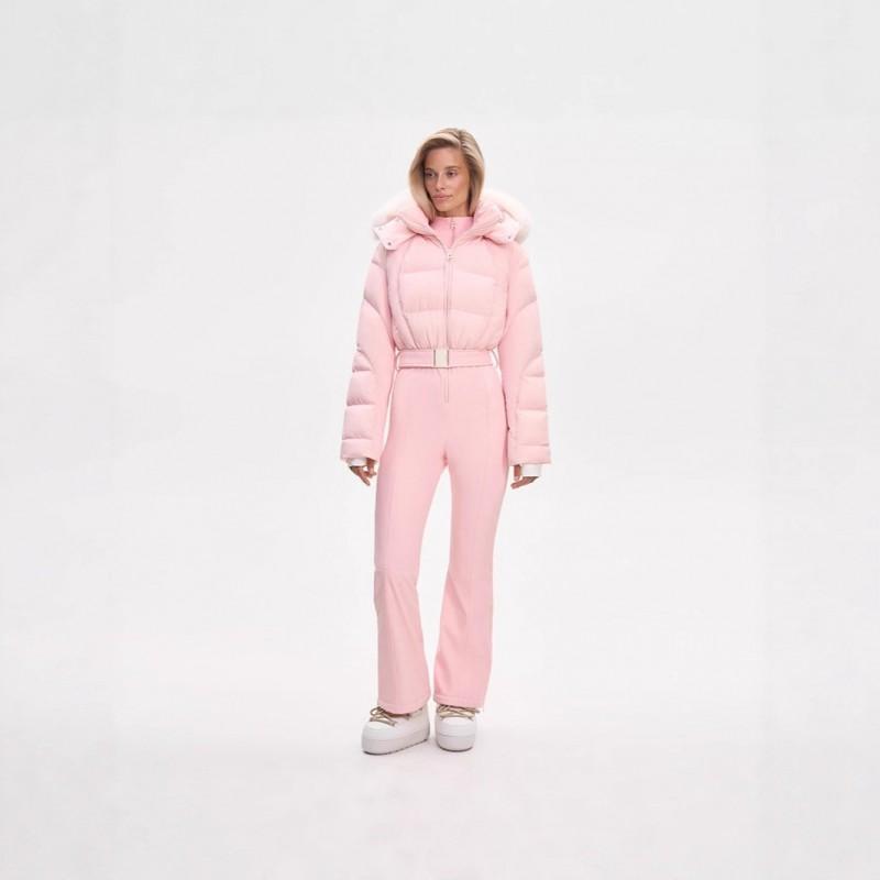 Damen Winter Kapuzen Skibaumwollmantel Quasten Gürtel Warm Lässig Mode