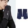 Thickened Dual-use Gloves Acrylic Fibres Half Finger Gloves Gift Knitted Yarn Flip Mittens  Winter