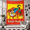 Custom Tapestry Wall Hanging, Pippi Longstocking Personalized Name Text Home Wall Decor