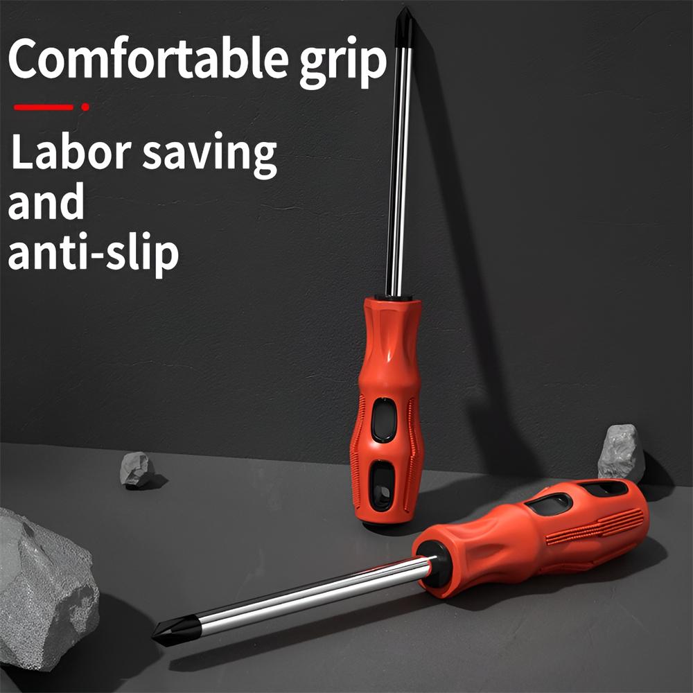 Magnetic Screwdriver Multifunctional Flat Head Cross Screwdriver Household Basic Anti Slip Manual Screw Drive Tool Screwdrivers