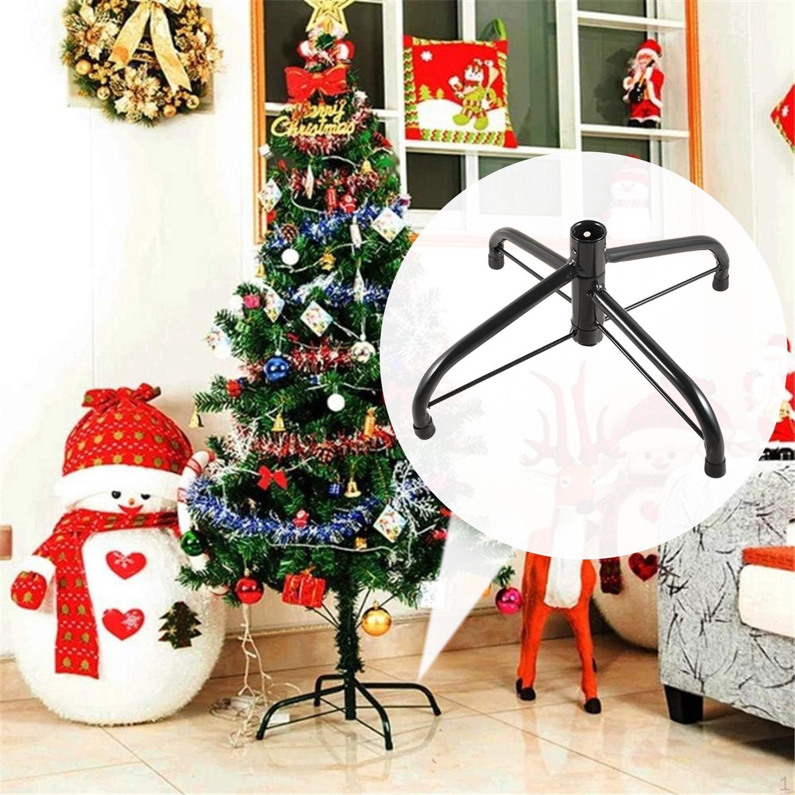

Искусственная складная подставка для рождественской елки, аксессуары с резиновой подкладкой, складная рождественская подставка для 45cm Hole 1.9cm