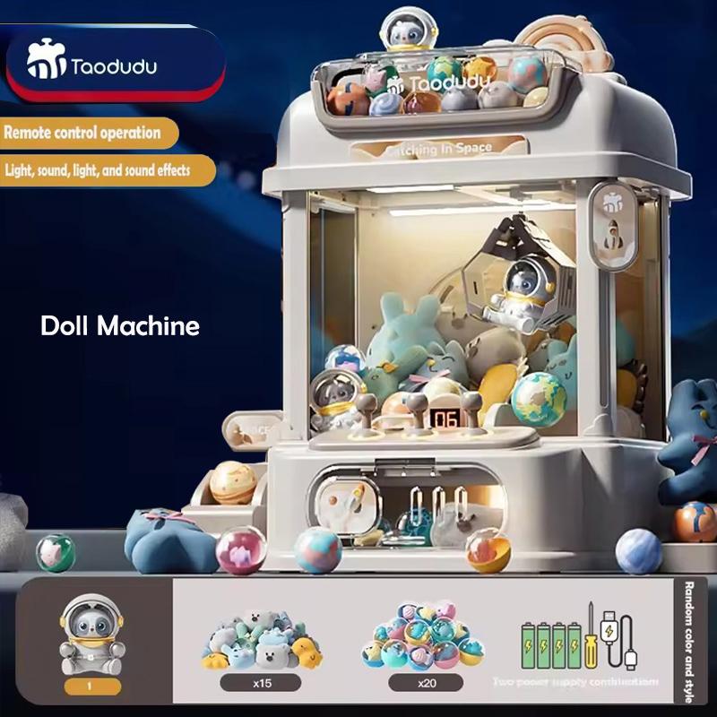 Big Size Diy Doll Machine Kids Coin Operated Play Game Mini Claw Catch Toy Crane Machines Music Doll Children Xmas Gifts Toys
