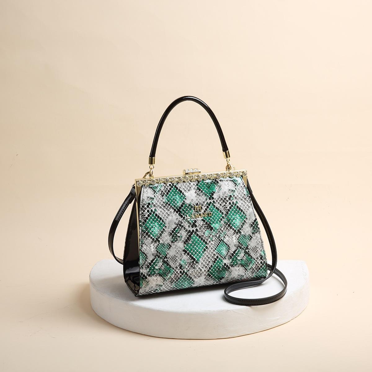 

Manufacturer Wholesale Direct Sales Cross-Border Women s Handbag Noble Temperament European and American Style армія зелений колір