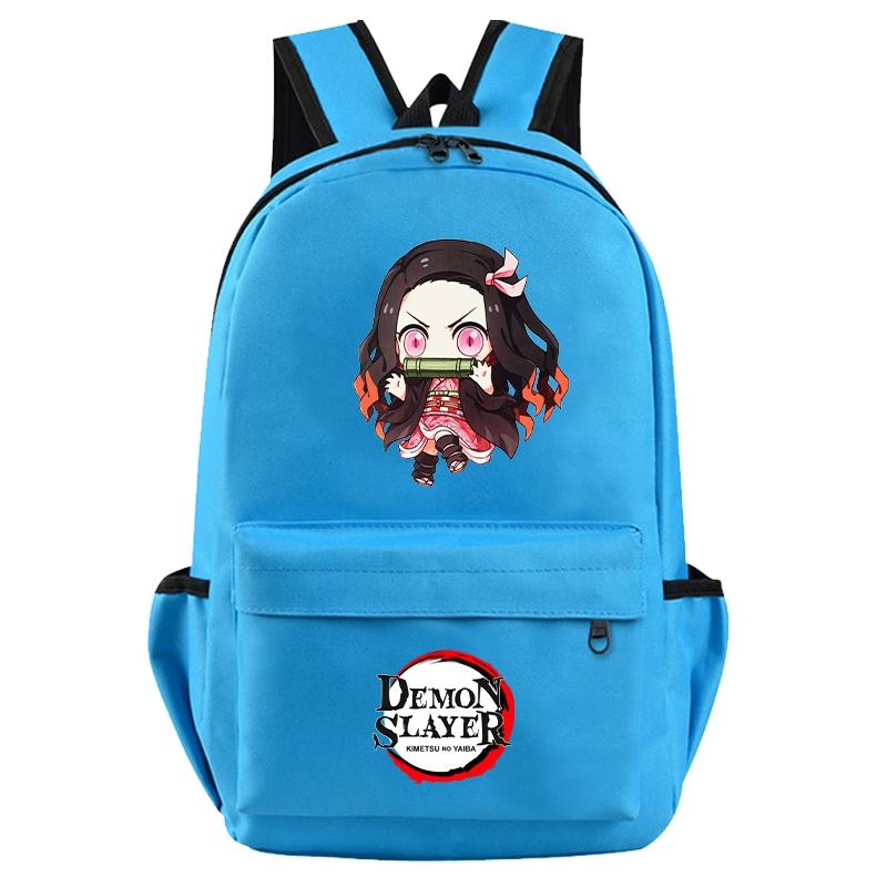 Anime Demon Slayer Backpack for Boy Girl Back To School Bag Large Capacity Backpack Bookbag for Kid Men Women Travel Bag Mochila