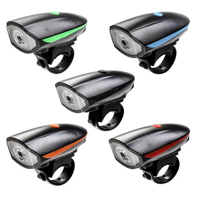 Bicycle Headlight 120dB Horn USB Rechargeable Cycling Light 1200mAh Road Bike Front Lamp for Night Riding Bicycle Accessories