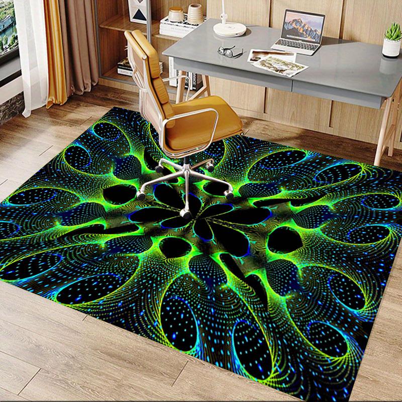 1 szt. Dywan podłogowy z wzorem abstrakcyjnym, bardzo duży, antypoślizgowy, do biura, domu, sypialni, studia, dywan na dużą powierzchnię, dywan do wnętrz, żywe kolory