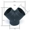75mm Air Vent Ducting Y Piece Elbow Pipe Outlet Exhaust Connector For Eberspaecher Air For Diesel Parking Heater