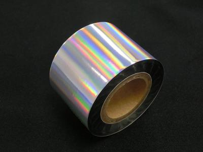 Murata Gold Leaf Gleam Holographic Foil for Foil Stamping Machines Solid Business Paper and 50M Foil, "Shining" (Silver, Pattern) [For Cards, Crafts,
