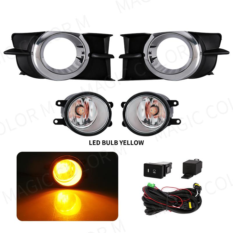 Led Fog Light For Toyota  2009 2010 2011 2012 Halogen Car Fog Kit Bumper Lamp Daytime Running Light DRL Daylight Accessories